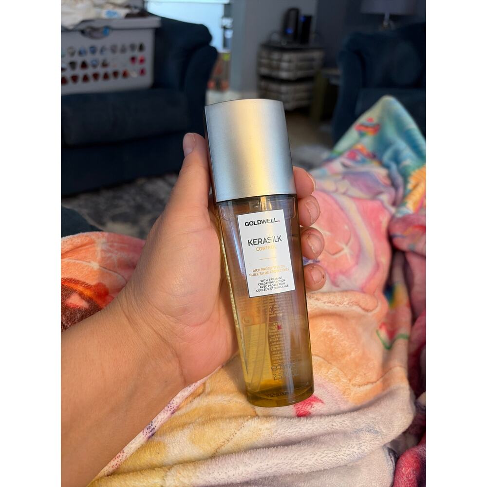 Goldwell Kerasilk Control Rich Protective Oil 75ml 2.5oz Frizz Smooth Shine - Picture 3 of 9